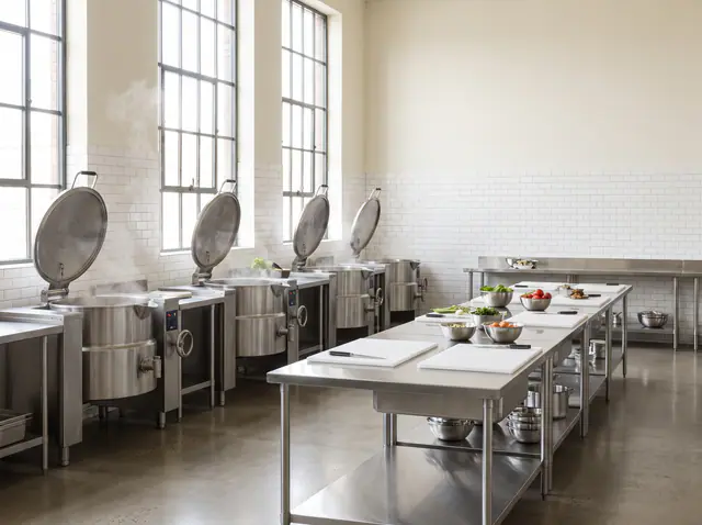 Catering ve teslimat odaklı profesyonel mutfak